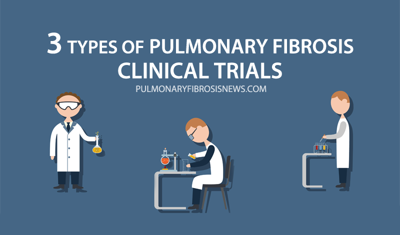 3 types pulmonary fibrosis clinical trials