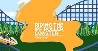 preparing for lung transplant | A banner for Kevin's column, depicting a roller coaster winding through a forest.