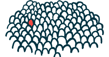 Illustration of single person outline highlighted among many.