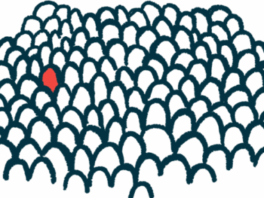 Illustration of single person outline highlighted among many.