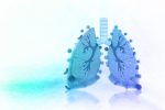 IPF journey | Pulmonary Fibrosis News | A digital rendering of lungs done in shades of blue.