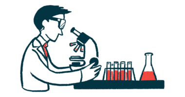 pulmonary fibrosis research | Pulmonary Fibrosis News | illustration of scientist at a microscope