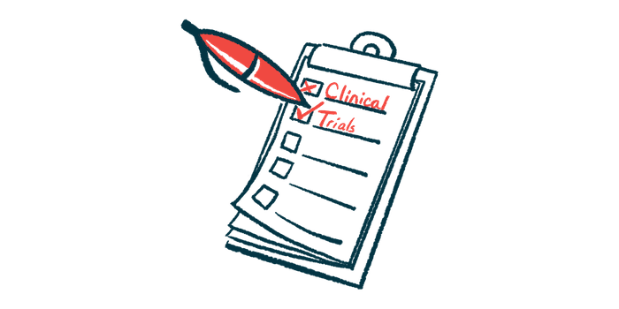 Ofev | Pulmonary Fibrosis News | Phase 3 Clinical Trials | illustration of clipboard with words 'Clinical trials'