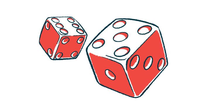A roll of dice signifies the risk of a particular outcome in this illustration.
